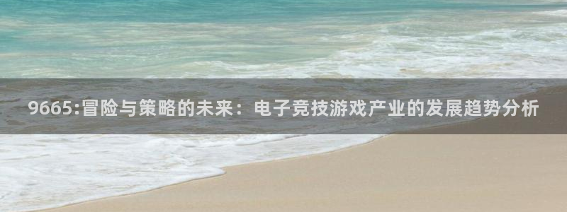欧博娱乐官方平台：9665:冒险与策略的未来：电子竞技游戏产